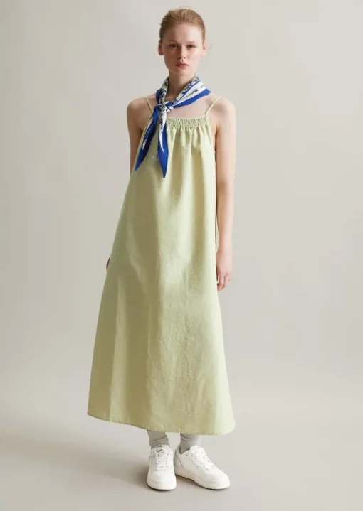 Spaghettiträger-Kleid relaxed aus Organic-Cotton-Mix