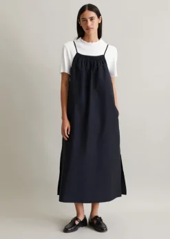 Spaghettiträger-Kleid relaxed aus Organic-Cotton-Mix