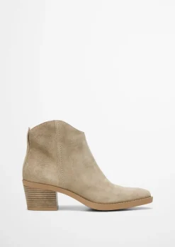 Stiefelette im Western-Stil mit Innenzipper