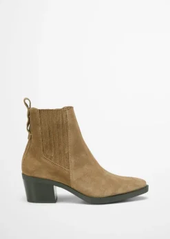 Stiefelette im Western-Stil mit Innenzipper