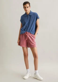 Streifen-Frottee-Shorts relaxed aus softem Organic Cotton