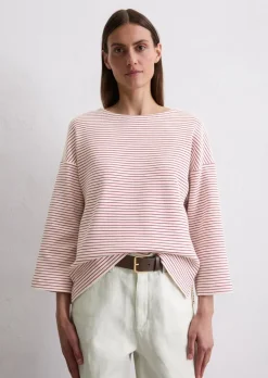 Streifen-T-Shirt relaxed aus mittelschwerem Jersey