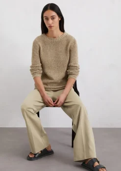 Strickpullover slim aus Organic Cotton-Mix