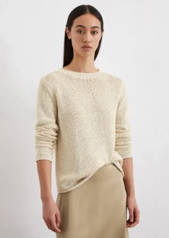 Strickpullover slim aus Organic Cotton-Mix
