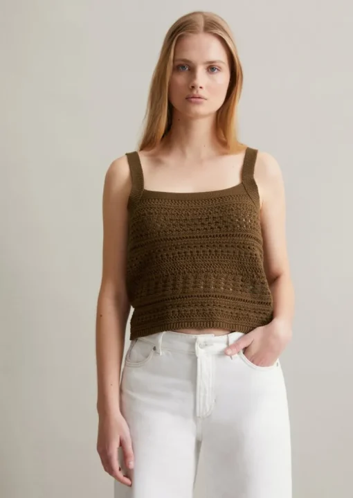 Stricktop regular in Häkel-Optik