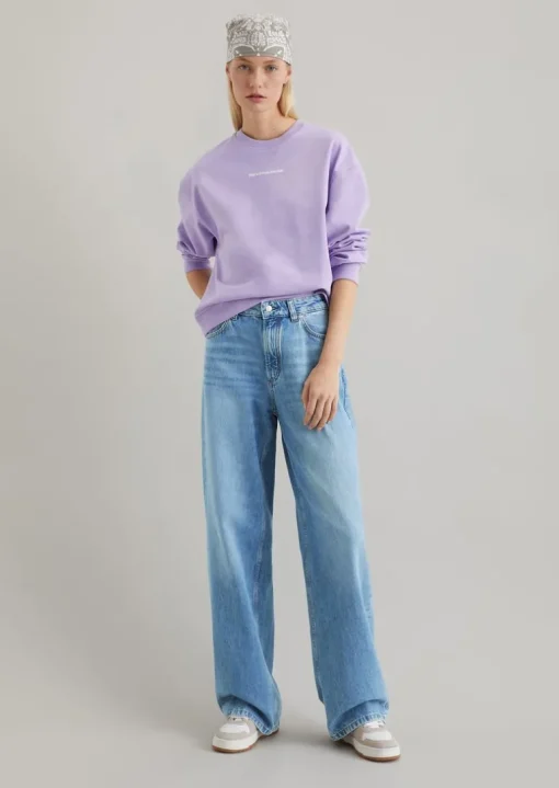 Sweatshirt oversized mit markantem Rückenprint