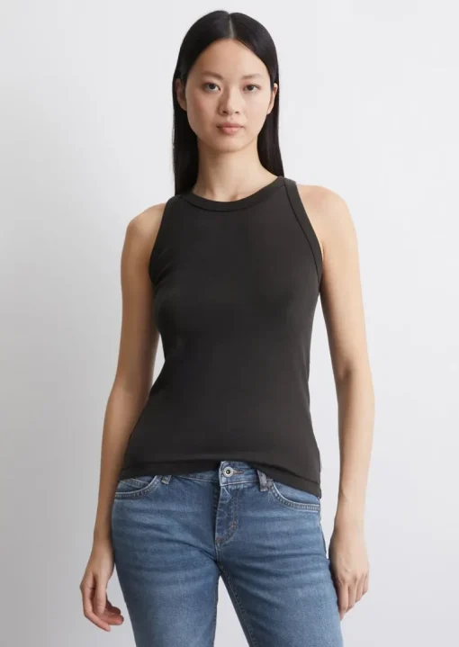 Tanktop regular aus Rippjersey