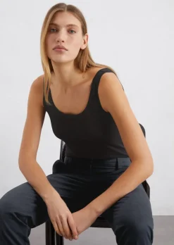 Tanktop slim aus Stretch Single Jersey