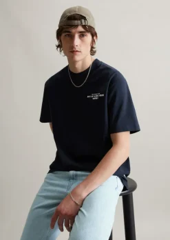 T-Shirt oversized mit Print auf Vorder- und Rückseite