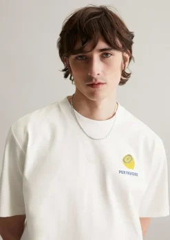 T-Shirt oversized mit Print auf Vorder- und Rückseite