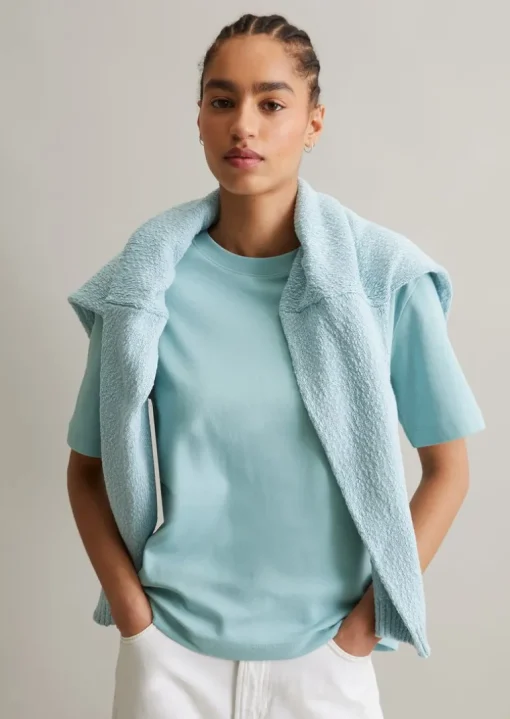 T-Shirt regular aus Interlock-Jersey