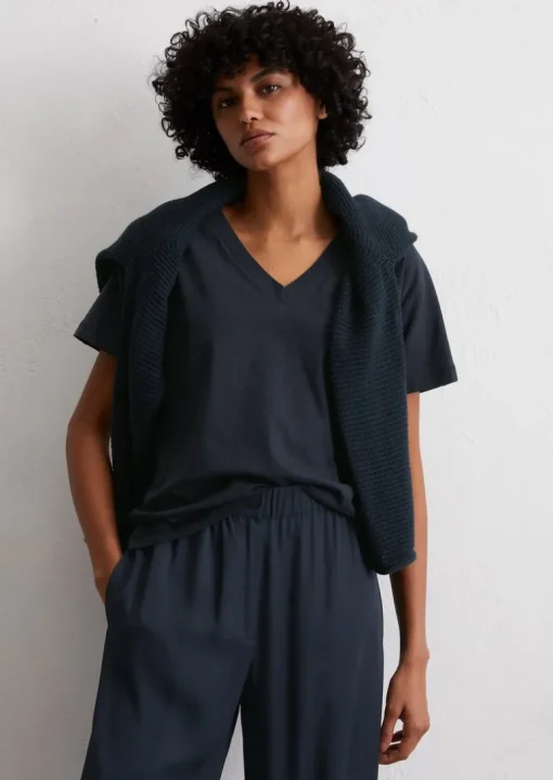 T-Shirt regular aus leichtem Single Jersey