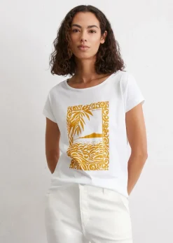T-Shirt relaxed aus leichtem Single Jersey