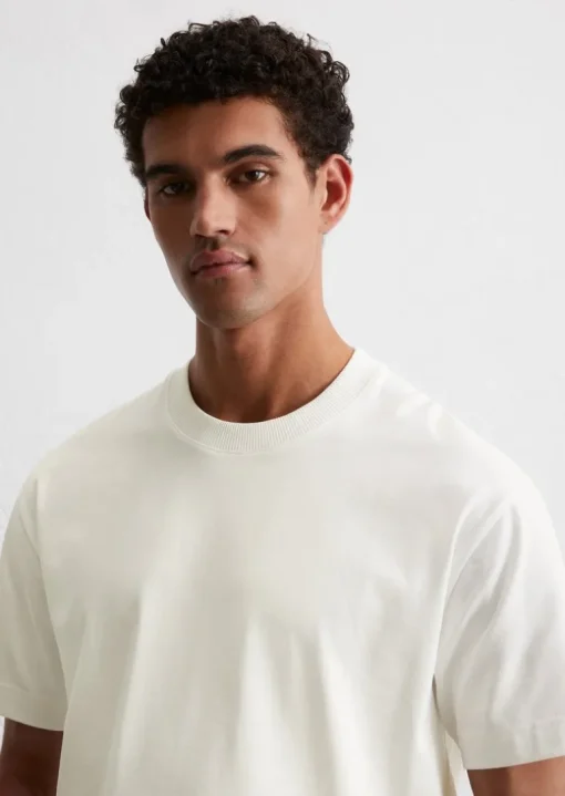 T-Shirt relaxed aus schwerem Bio-Baumwoll-Jersey