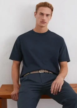 T-Shirt relaxed aus schwerem Bio-Baumwoll-Jersey