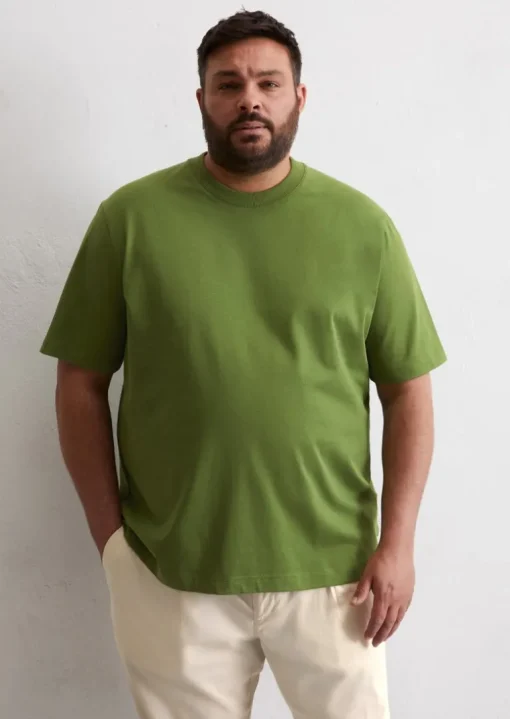 T-Shirt relaxed aus schwerem Bio-Baumwoll-Jersey
