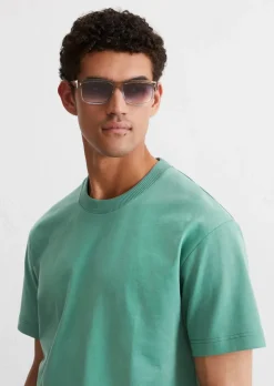 T-Shirt relaxed aus schwerem Bio-Baumwoll-Jersey