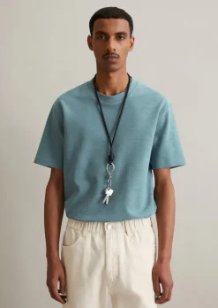 T-Shirt relaxed aus schwerem Slub-Jersey