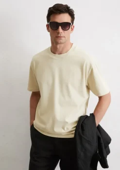T-Shirt relaxed aus schwerem Bio-Baumwoll-Jersey