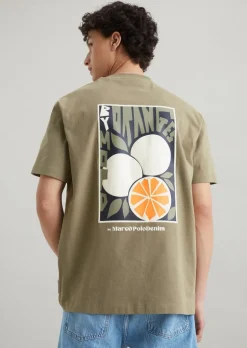 T-Shirt relaxed mit erhabenem Rückenprint