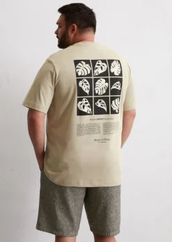 T-Shirt relaxed mit großem Rückenprint