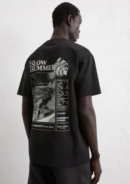 T-Shirt relaxed mit großem Rückenprint