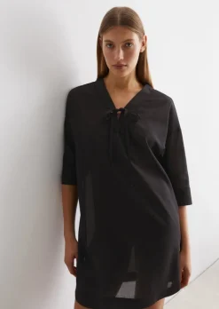 Tunika-Strandkleid aus weichem Recycling-Material