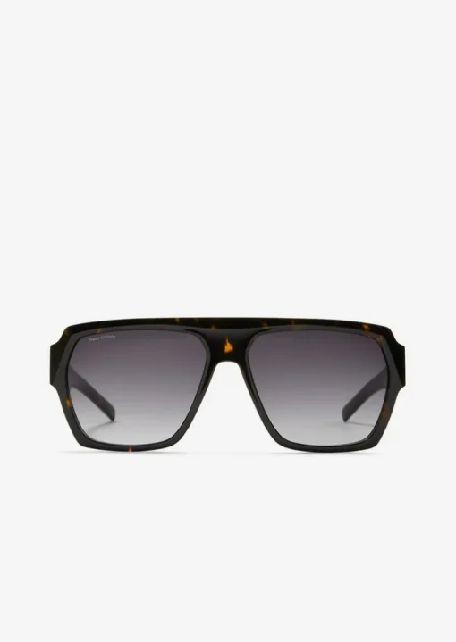Unisex-Sonnenbrille in moderner rechteckiger Form