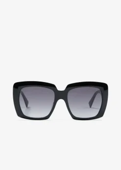 Unisex-Sonnenbrille mit breitem Bio-Acetat-Rahmen