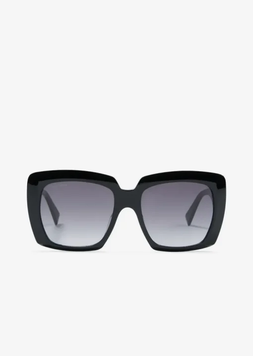 Unisex-Sonnenbrille mit breitem Bio-Acetat-Rahmen