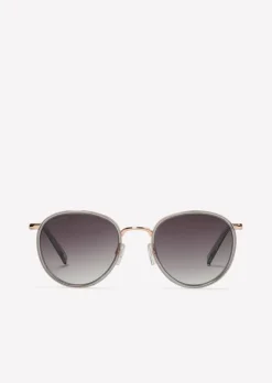 Unisex-Sonnenbrille mit extravagantem Edelstahl-Acetat-Rahmen