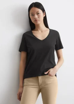 V-Neck-T-Shirt regular aus Organic Cotton