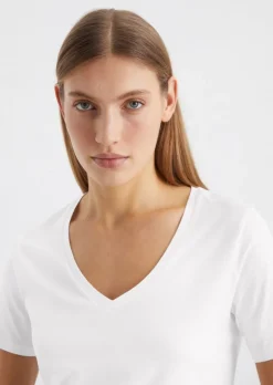 V-Neck-T-Shirt regular aus Organic Cotton