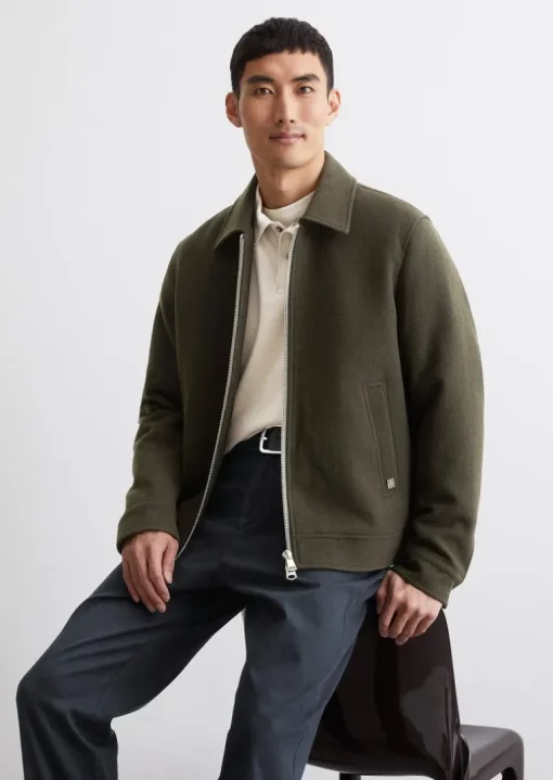 Wolljacke regular mit leichter Wattierung von Unifi REPREVE®