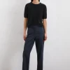 Zigarettenhose slim mit Nadelstreifen