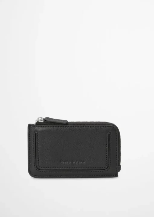 Zipper-Geldbörse small aus fein genarbtem Rindleder